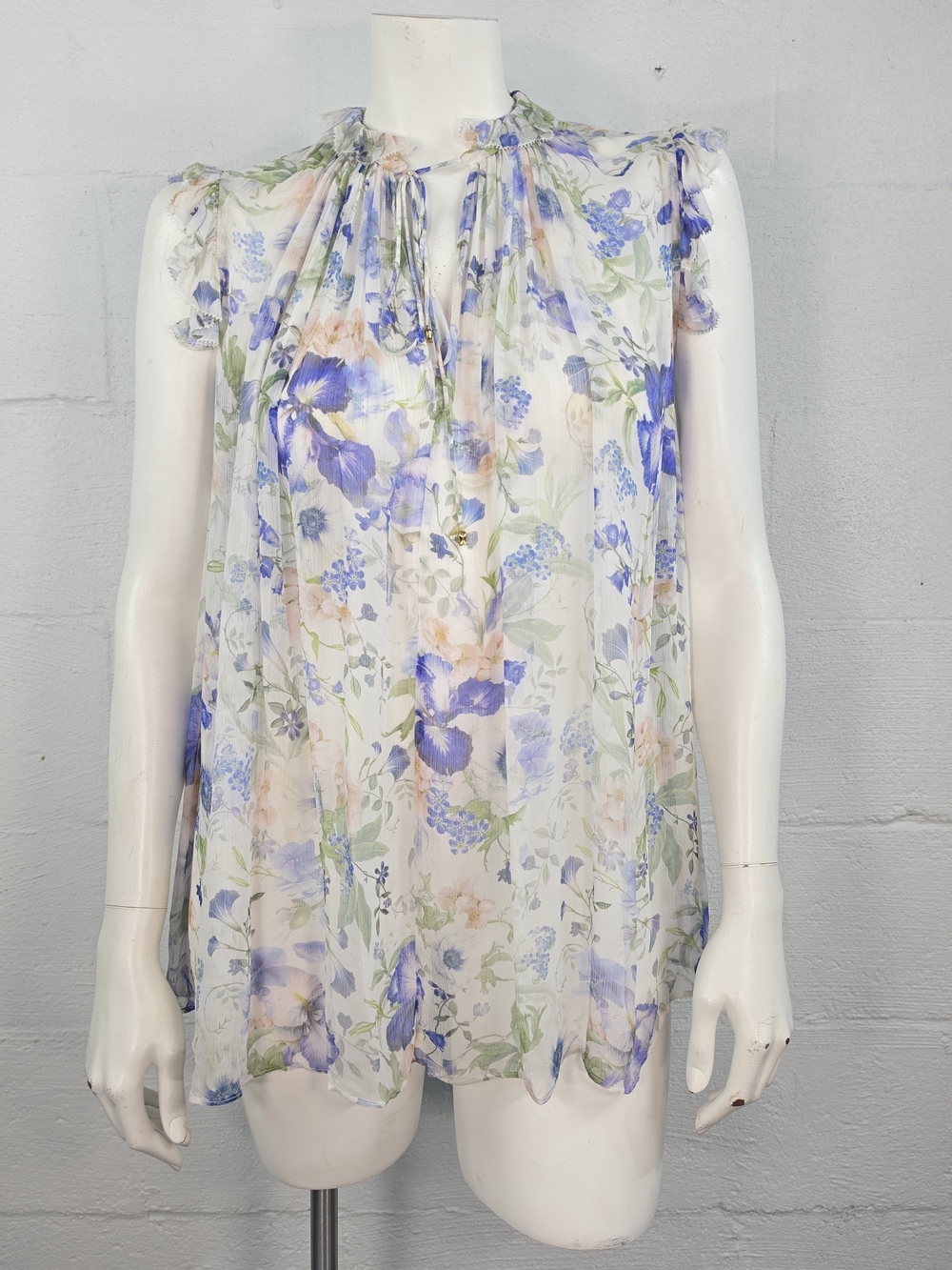 Zimmermann Natura Frilled Sheer Tank